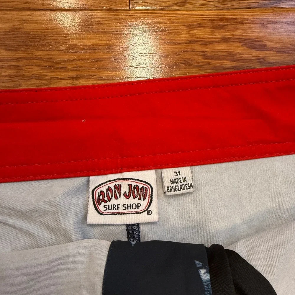 New Ron Jon Surf Shop Board Shorts Bathing Suit Mens 31‎ American Flag July 4th